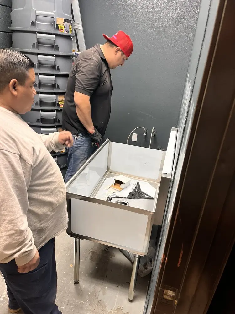 Commercial plumbing and sink installation in Ambler